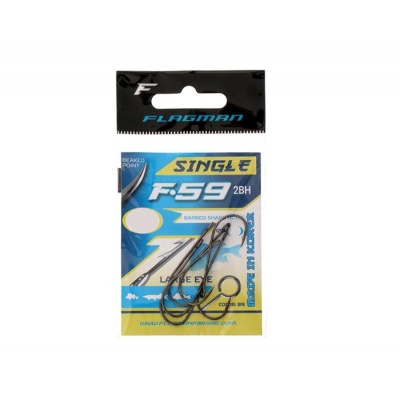 Крючок FLAGMAN Single F-59-2BH №1/0