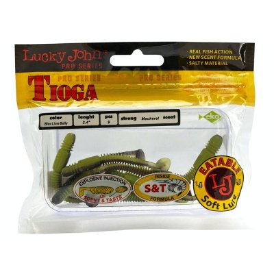 Виброхвосты съедобные искусственные LJ Pro Series TIOGA 06.20/T53 9шт.
