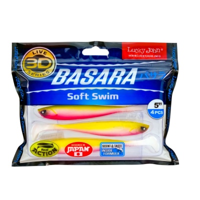 Виброхвосты LJ Pro Series 3D BASARA SOFT SWIM 5.0in(12,70)/PG04 4шт.