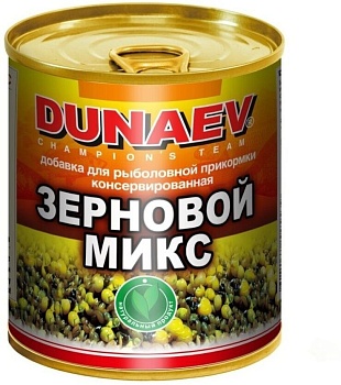 Добавка для прикормки металлобанка 320мл "Дунаев Зерновой Микс"