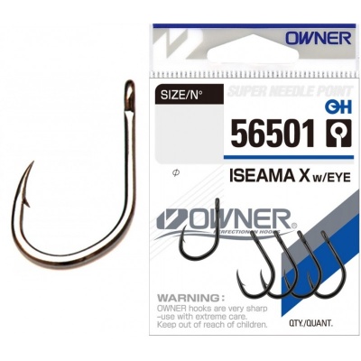 Крючок OWNER Iseama X w/eye BC №12 9шт
