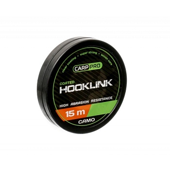 Поводковый без оболочки CARP PRO Sinking Hooklink Camo 15 LB 15m, шт
