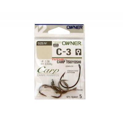 Крючок OWNER Carp Tsuyosni BC №4 6шт