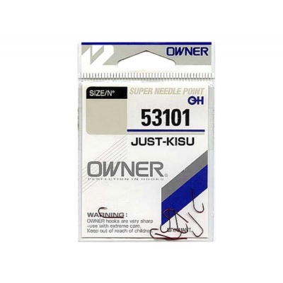 Крючок OWNER Just Kisu red №18 16шт