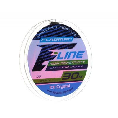 Леска FLAGMAN F-LINE Ice Crystal 30м 0.18мм