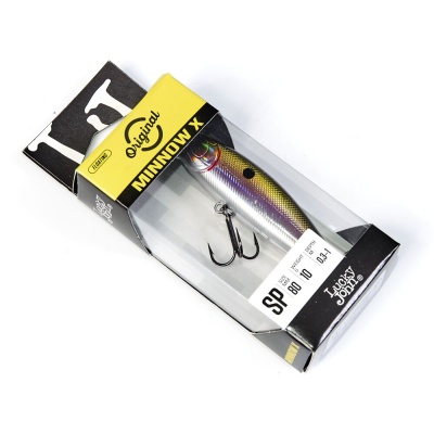 Воблер Lucky John Original MINNOW X 80SP 10гр, 0-1м, A03