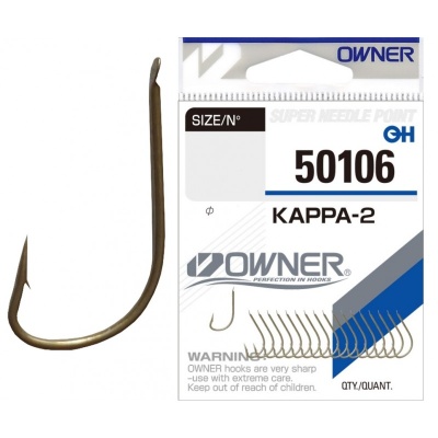 Крючок OWNER Kappa-2 brown №14 18шт