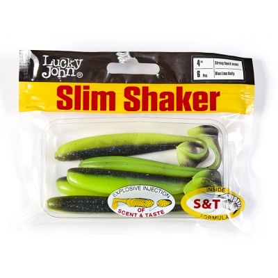 Виброхвосты съедоб. искусст. LJ Pro Series SLIM SHAKER 4in (10.00)/T53 6шт.