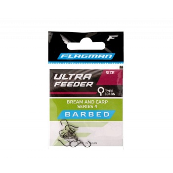 Крючки FLAGMAN Ultra Feeder Bream And Carp Series 4 #10 12 шт.