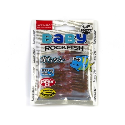 Виброхвосты съедоб. искусст. LJ Pro Series BABY ROCKFISH 1.4in(03.50)/S14 20шт.