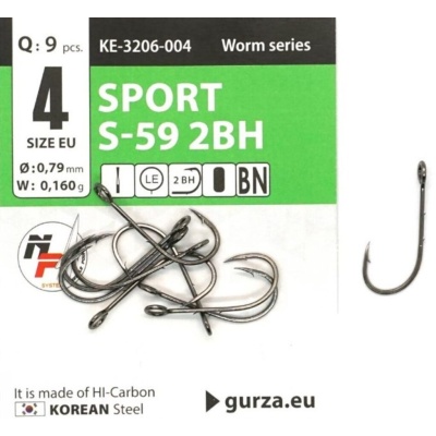 SPORT S-59 2BH # 4 BC 9 шт.(широкое ухо)