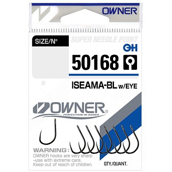 Крючок OWNER Iseama BL  w/eye BC №6 7шт