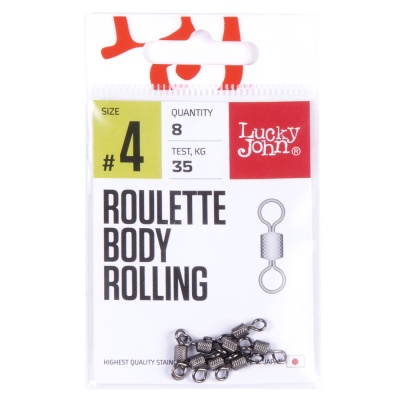 Вертлюги LJ Pro Series ROULETTE BODY ROLLING 004 8шт.