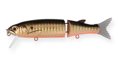 Воблер составной Strike Pro Glider 105SP, 14,4гр, 0,3-0,8м, 613-713 Black Back Smoked OB