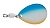 Лепесток Strike Pro Spinner Blade Comet 4, 30 мм, 3 гр, вертлюг с подшипником, цвет: 626E Blue Silve