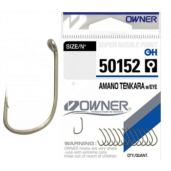 Крючок OWNER Amano Tenkara w/eye brown №14 13шт