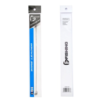 Поводок FLAGMAN Titanium Wire 9кг 25см 0,30мм 2шт