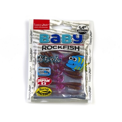 Виброхвосты съедоб. искусст. LJ Pro Series BABY ROCKFISH 1.4in(03.50)/085 20шт.