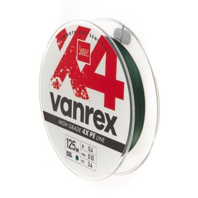 Шнур плет. Lucky John Vanrex х4 BRAID Moss Green 125/010