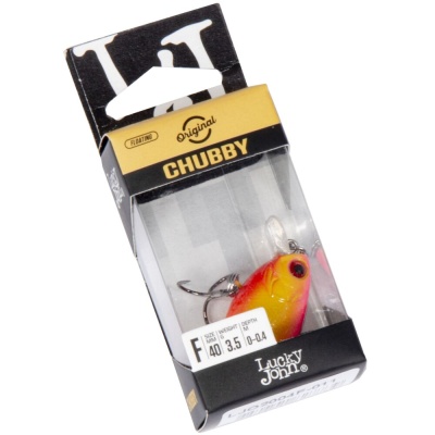 Воблер Lucky John Original CHUBBY 40F, 3.5гр, 0-0.4м, 002