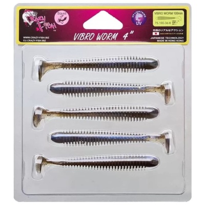 Vibro Worm 4'' 75-100-3d-6