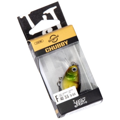 Воблер Lucky John Original CHUBBY 40F, 3.5гр, 0-0.4м, 002