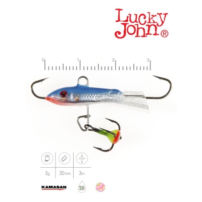 Балансир Lucky John CLASSIC 3 + тр. 30мм/15H