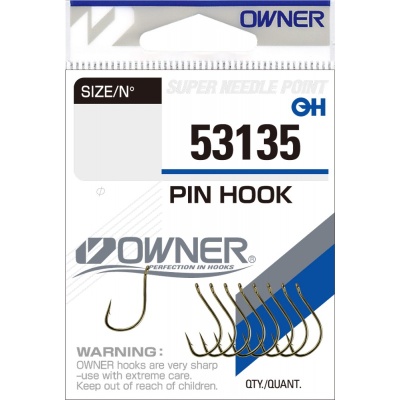 Крючок OWNER Pin Hook gold №14 12шт