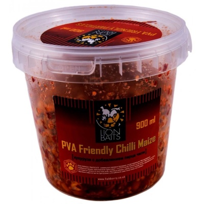 Lion Baits PVA Friendly Chilli Maize (кукуруза с добавлением перца чили) - 900 мл