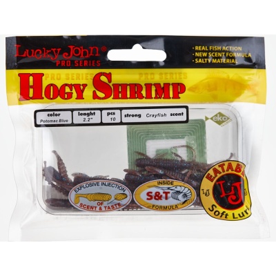 Виброхвосты съедоб. искусст. LJ Pro Series HOGY SHRIMP 2,2in(05.60)/S19 10шт.
