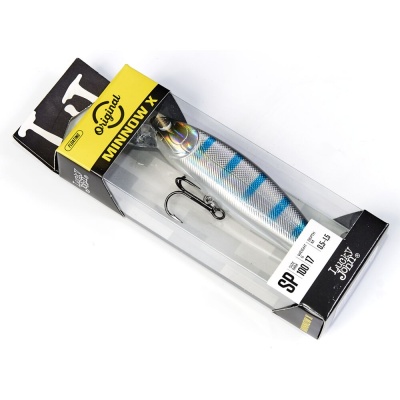 Воблер Lucky John Original MINNOW X 100SP 17гр, 0-1,5м, A03