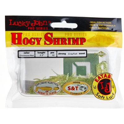 Виброхвосты съедоб. искусст. LJ Pro Series HOGY SHRIMP 2,2in(05.60)/S15 10шт.