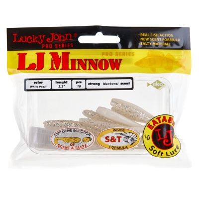 Виброхвосты съедоб. искусст. LJ Pro Series MINNOW 2.2in(05.60)/T47 10шт.