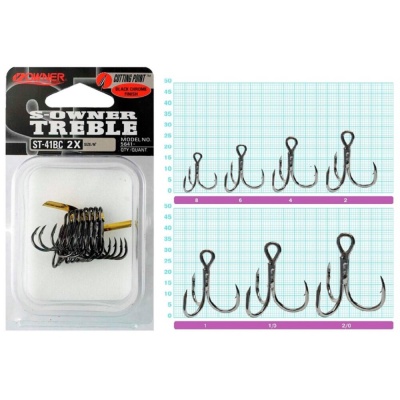 Крючок OWNER тройной ST-41BC №2/0 1шт