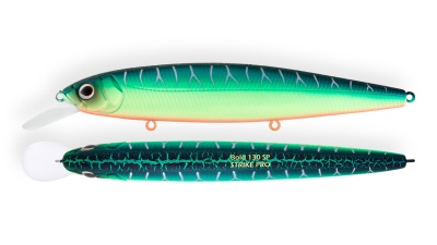 Воблер Strike Pro Bold 110SP, 15,4гр, 0,8-1,5м, A223S-RP Pearl Mat Tiger