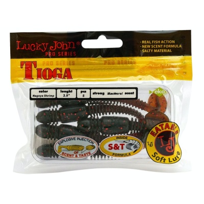 Виброхвосты съедобные искусственные LJ Pro Series TIOGA 10.00/085 5шт.