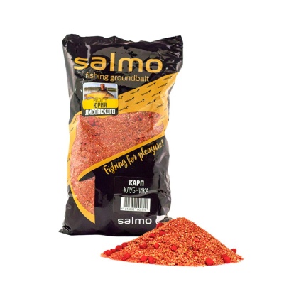 Прикормка рыболовная SALMO Карп клубника, 1 кг