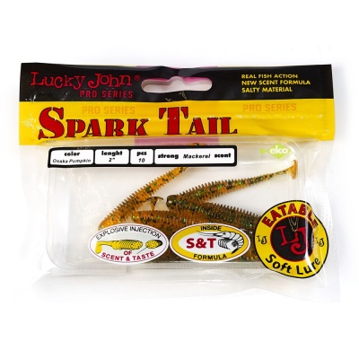 Виброхвосты съедоб. искусст. LJ Pro Series Spark Tail 2,0in(05,00)/PA19 10шт.