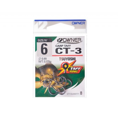 Крючок OWNER Carp Taff  Tsuyoshi teflon №6 8шт