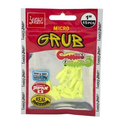 Твистеры съедоб. искусст. LJ Pro Series MICRO GRUB 1,0in(02,50)/071 15шт