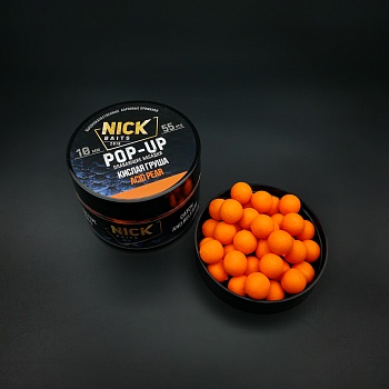 Насадка рыболовная NICK BAITS "POP-UP 10 мм" Клубничный джем; банка 55 шт,