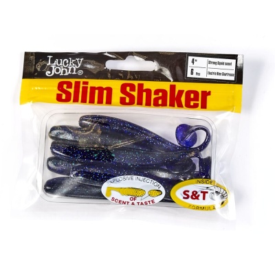 Виброхвосты съедоб. искусст. LJ Pro Series SLIM SHAKER 4in (10.00)/T52 6шт.