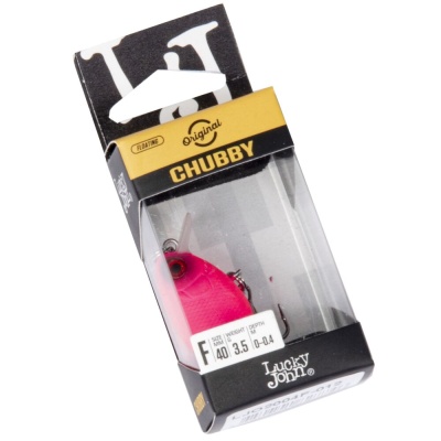 Воблер Lucky John Original CHUBBY 40F, 3.5гр, 0-0.4м, 002