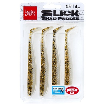 Виброхвосты съедобные Lucky John Series SLICK SHAD PADDLE 4.5in Z03