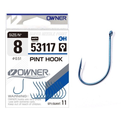 Крючок OWNER Pint Hook blue №12 13шт