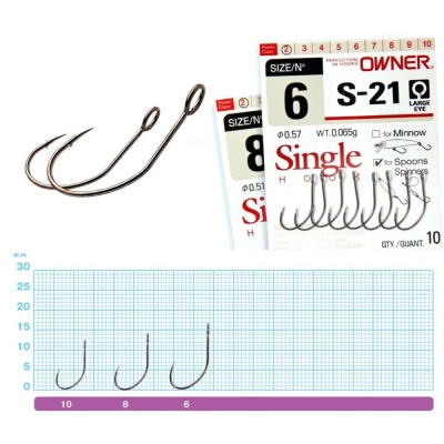 Крючок OWNER S-21 BC №10 11шт