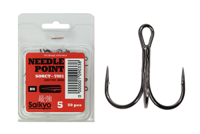 Крючки Saikyo тройн.7001BN №  5 (5шт)