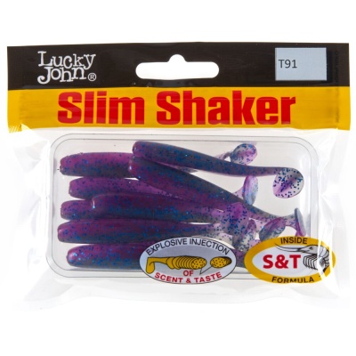 Виброхвосты съедоб. искусст. LJ Pro Series SLIM SHAKER 3in (07.60)/T91 9шт.