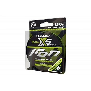 Плетеный шнур ZEMEX REXAR X5 150 m, d 0.16 mm, light green