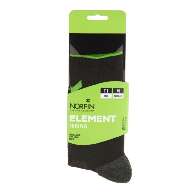 Носки Norfin T1M ELEMENT HIKING COOLMAX CREW р.(39-41) M